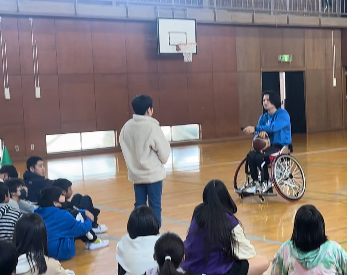 車いすバスケットボール質疑応答の様子